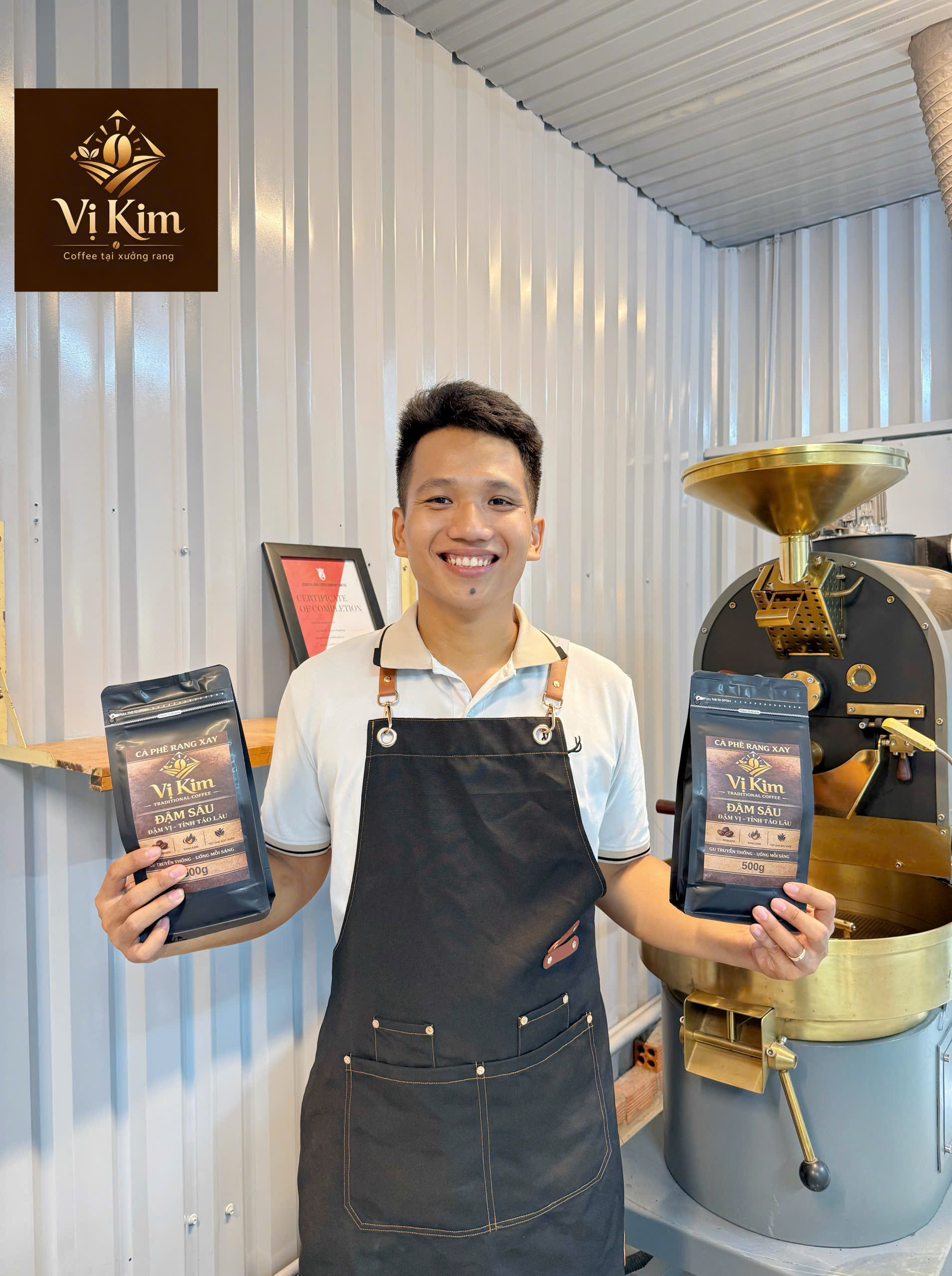 Xưởng rang cà phê Vị Kim Bình Dương