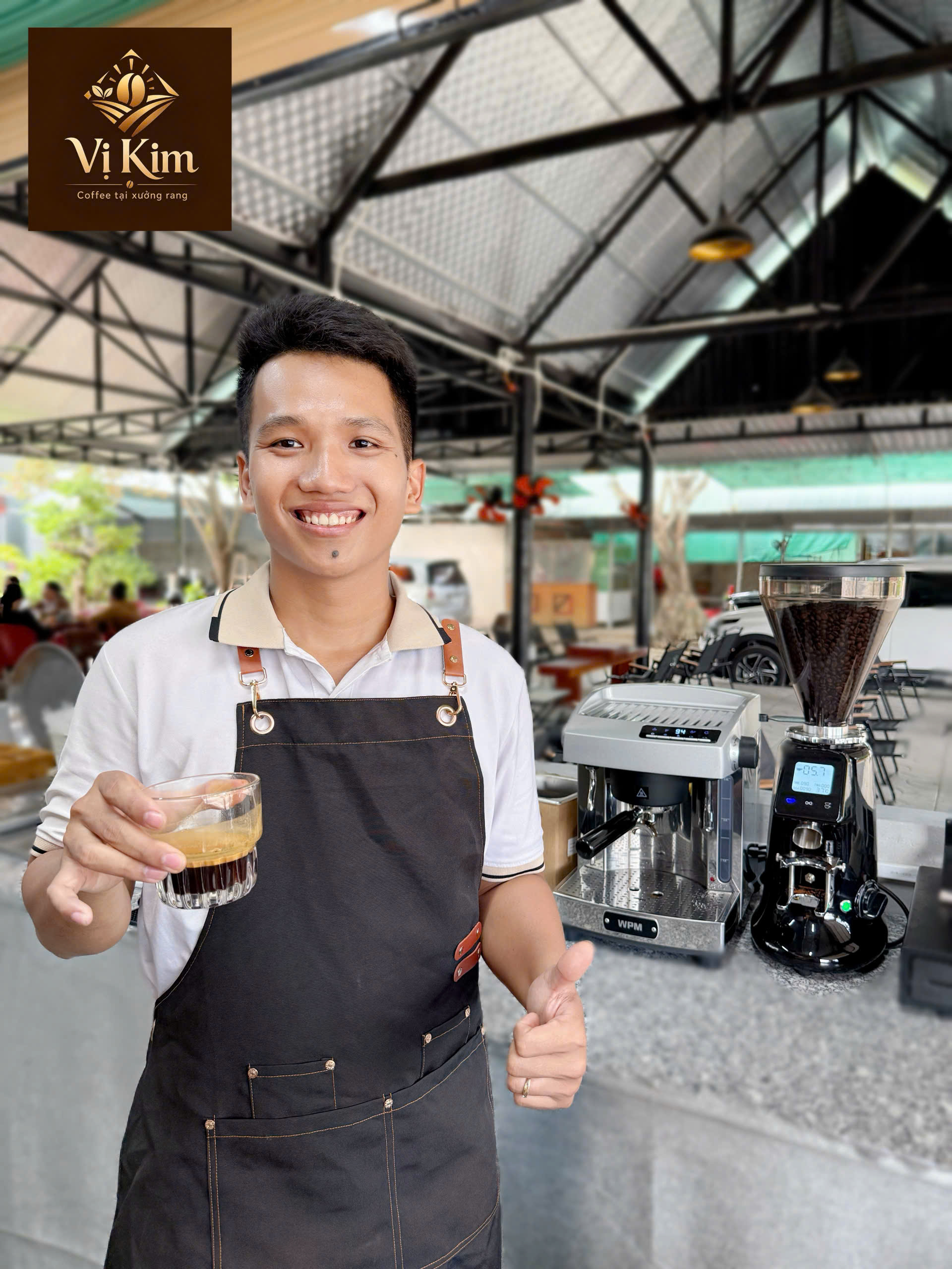 Rang mộc nguyên chất Vị Kim Coffee