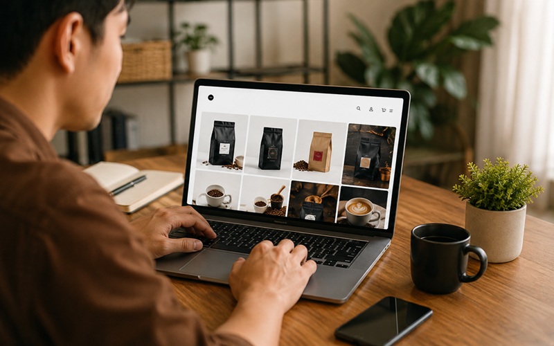 đặt hàng qua website